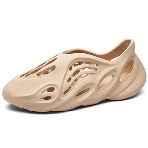 Stylish Peach Slip-On Sandals Foam Runners Size Men 7.5